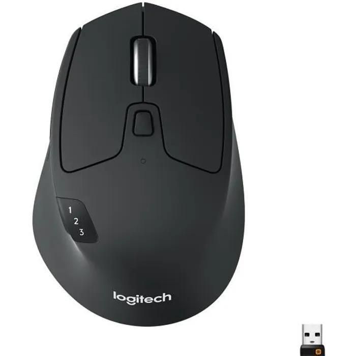 Logitech M720 Triathlon - Souris - pour droitiers - optique - 7 boutons - s...