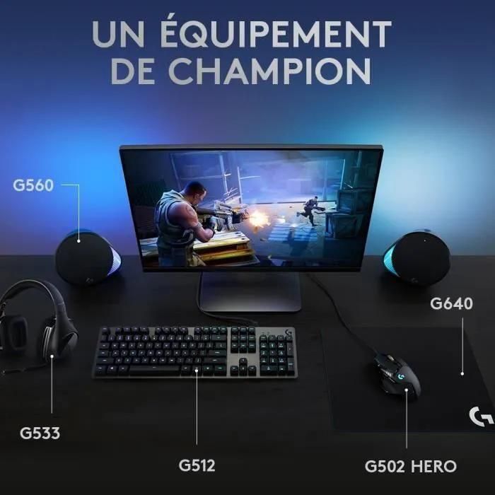 Logitech Gaming G512 - Clavier - backlit - USB - AZERTY - Fran�ais - commut... - 6