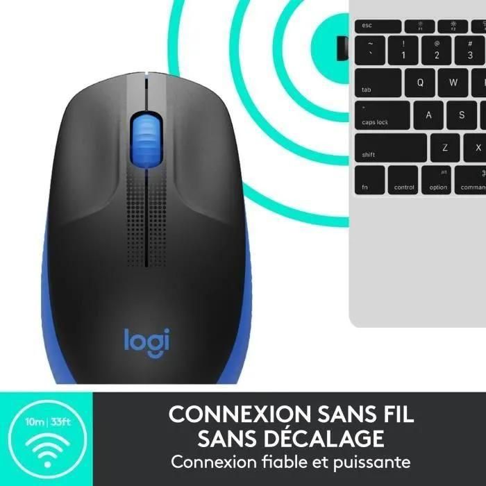 Logitech M190 - Souris - optique - 3 boutons - sans fil - r�cepteur sans fi... - 3