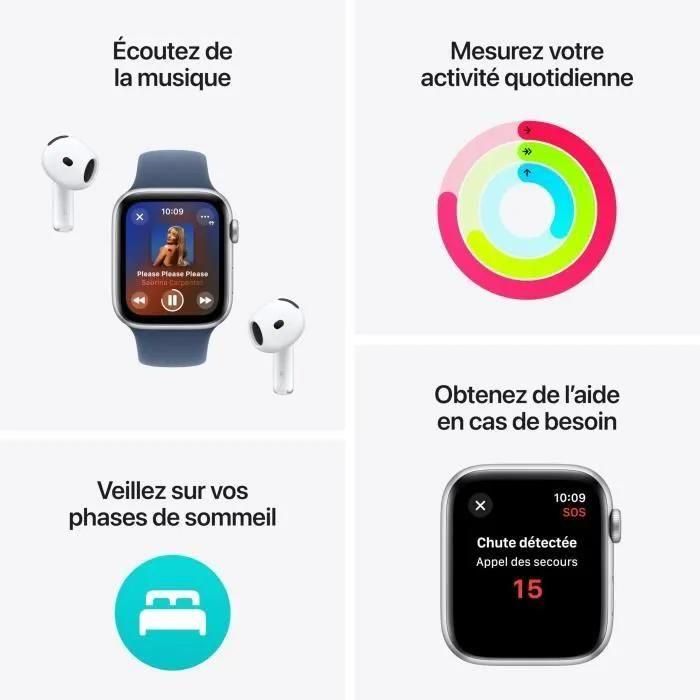 Apple Watch Se (Gps) - 2e Gnration - 44 Mm - Aluminium Minuit - Montre Co... - 3