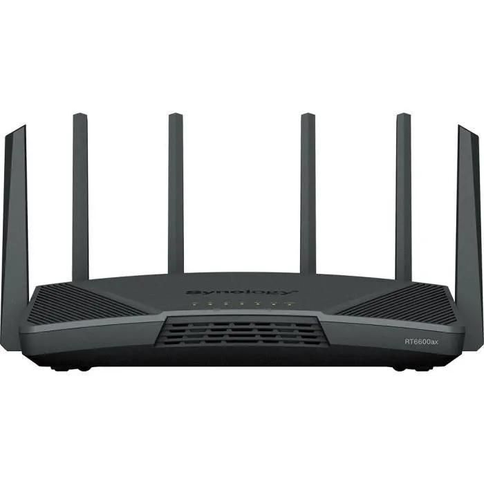 Synology RT6600AX - Routeur sans fil commutateur 4 ports - 1GbE, 2.5GbE - p...