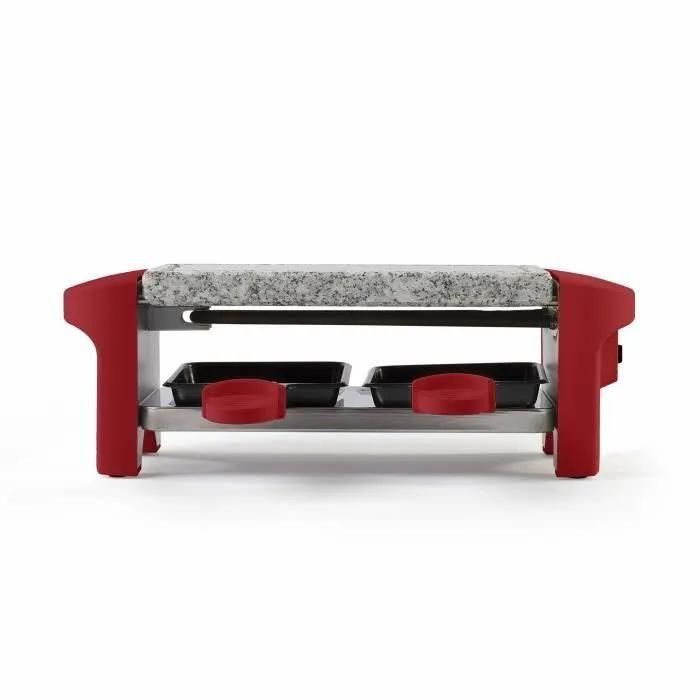 Livoo DOC156RC - Raclette/grill - 350 Watt - rouge - 2