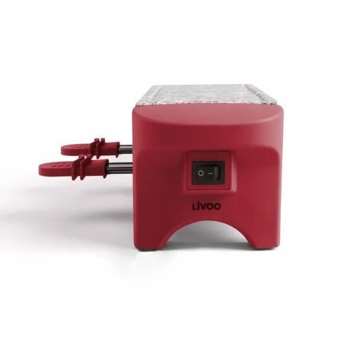 Livoo DOC156RC - Raclette/grill - 350 Watt - rouge - 3