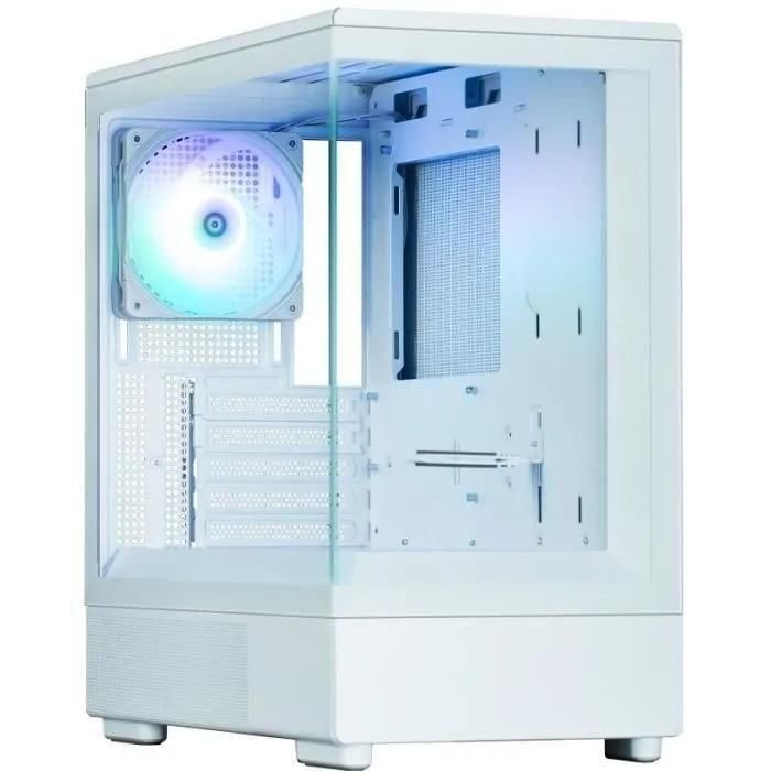 Boitier PC Mini Tour Micro ATX Zalman P10 RGB avec panneaux vitr�s - Blanc