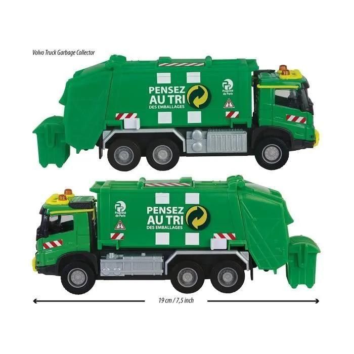 Gamme Majorette Majo Gs Volvo Camion Poubelle 19cm - 3