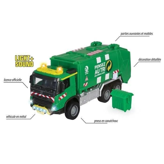 Gamme Majorette Majo Gs Volvo Camion Poubelle 19cm - 4