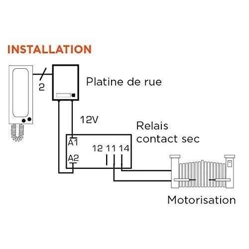 SCS SENTINEL Contact sec relais 12 V - 4