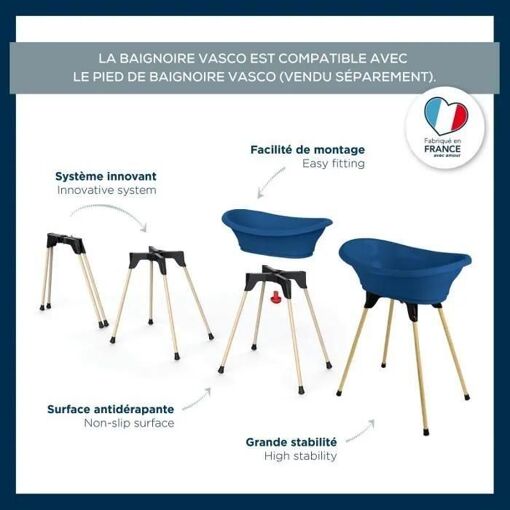 Thermobaby Baignoire Vasco - Bleu Océan - 2