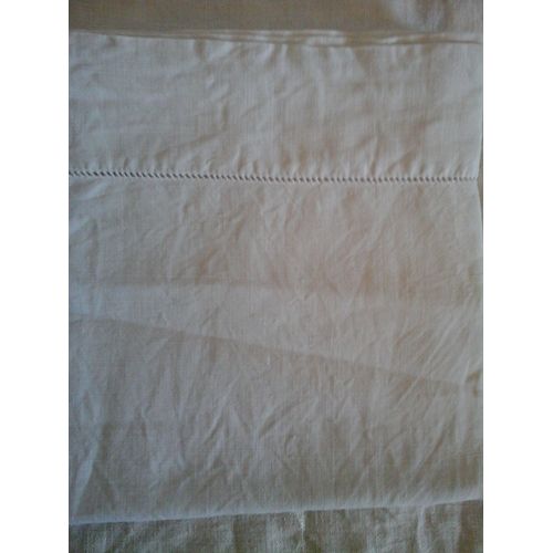 Drap Ancien Lin Et Coton Pour Lit Enfant 136 X 90