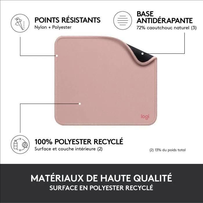Logitech Mouse Pad Studio Series - Darker Rose - Namr-Emea - 4