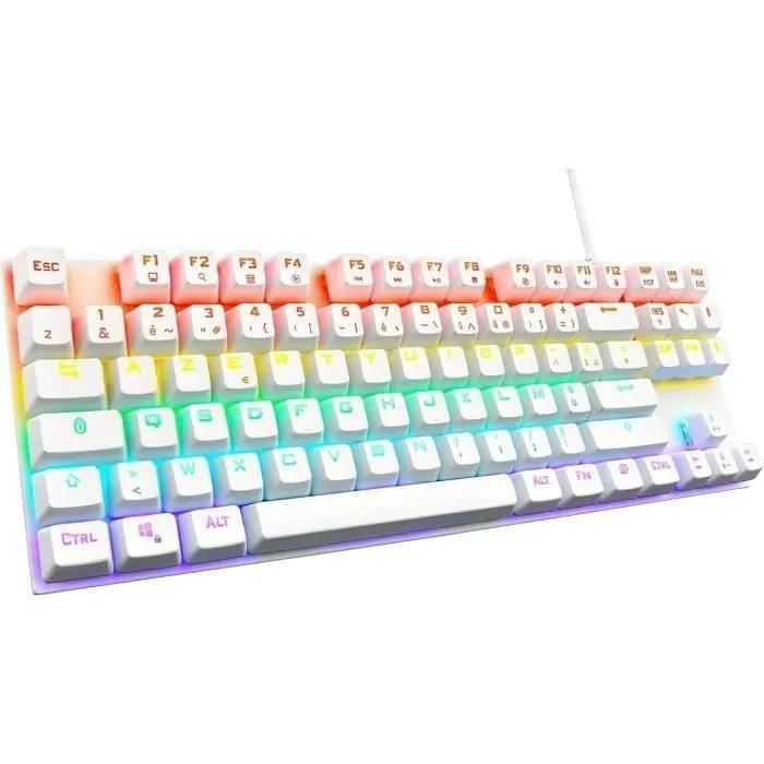 Clavier de jeu - THE G-LAB - KEYZ-MERCURY-W/FR - M�canique - TKL - Blanc - 2