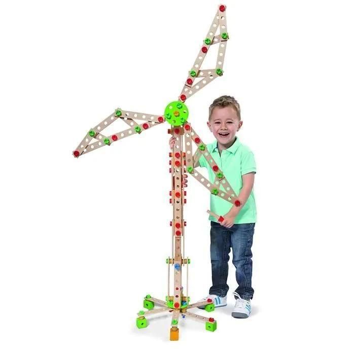 Jeu De Construction 8 En 1 �olienne, Grue, V�hicules - Coffret 300 Pieces - 2