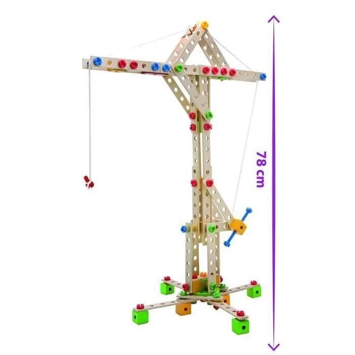 Jeu De Construction 8 En 1 �olienne, Grue, V�hicules - Coffret 300 Pieces - 5