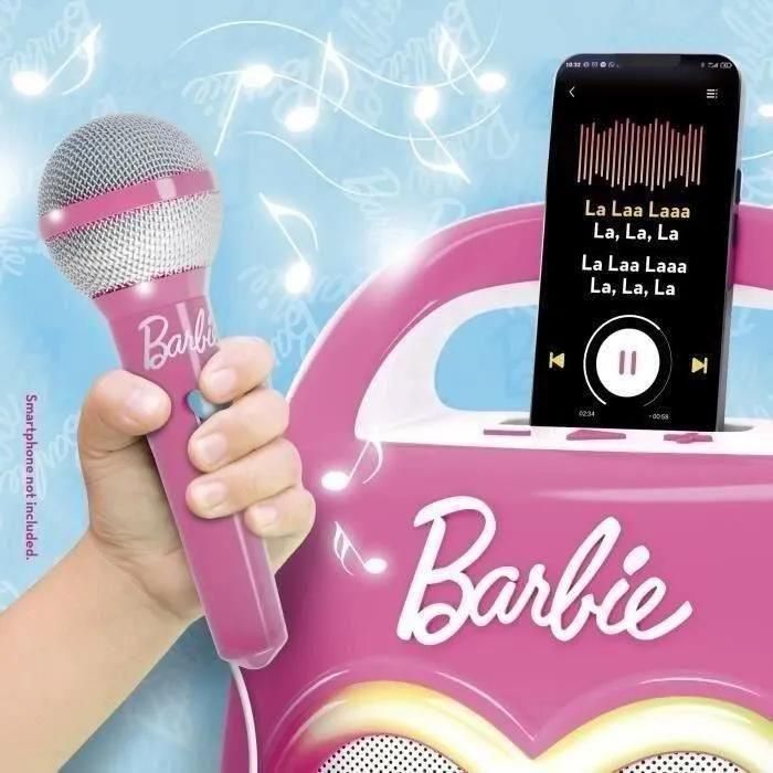 ENCEINTE BLUETOOTH SPCIALE POUR MUSIQUE ET KARAOK AVEC BARBIE - LISCIANI ... - 3