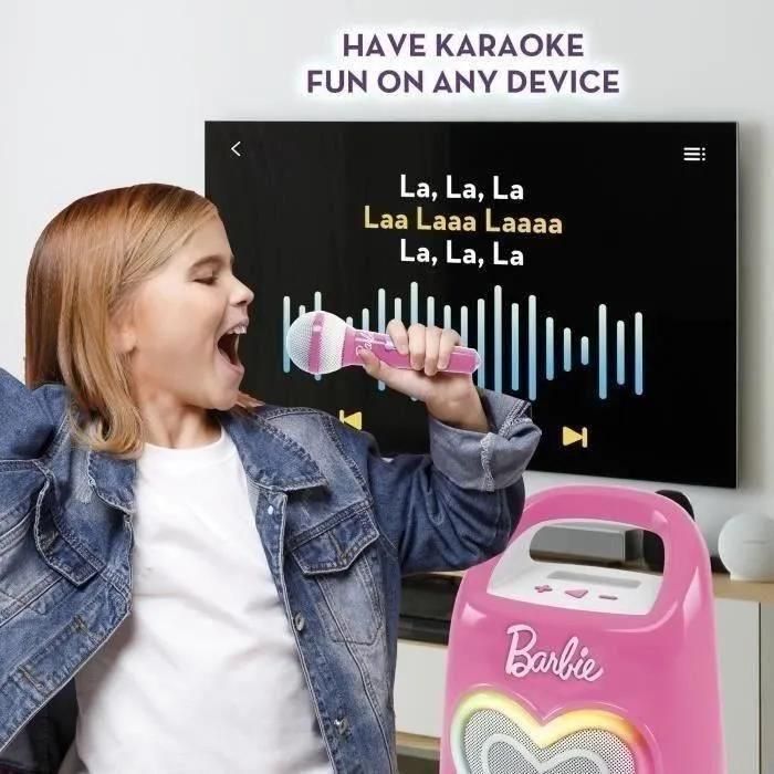 ENCEINTE BLUETOOTH SPCIALE POUR MUSIQUE ET KARAOK AVEC BARBIE - LISCIANI ... - 5
