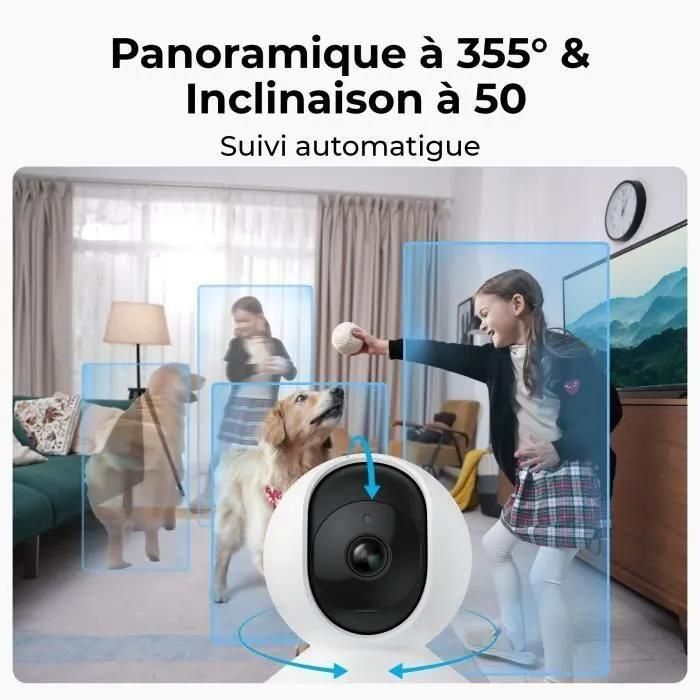 Cam�ra int�rieure - REOLINK - E330 - 5MP - Blanc - 2