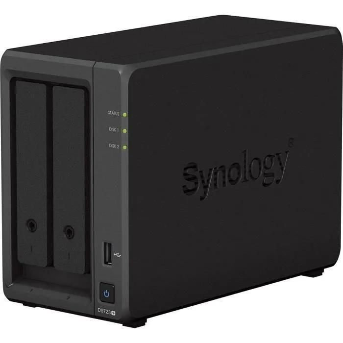 Synology Disk Station DS723+ - Serveur NAS - 2 Baies - RAID JBOD, RAID 0, 1... - 3