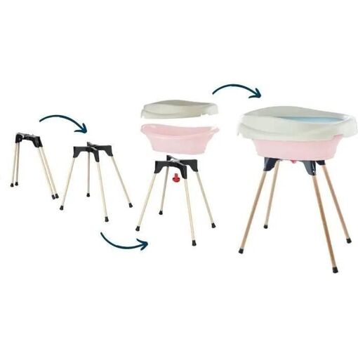 Pack Plan � Langer Et Baignoire - Thermobaby - Vasco - Rose Poudr� - 2 En 1... - 5