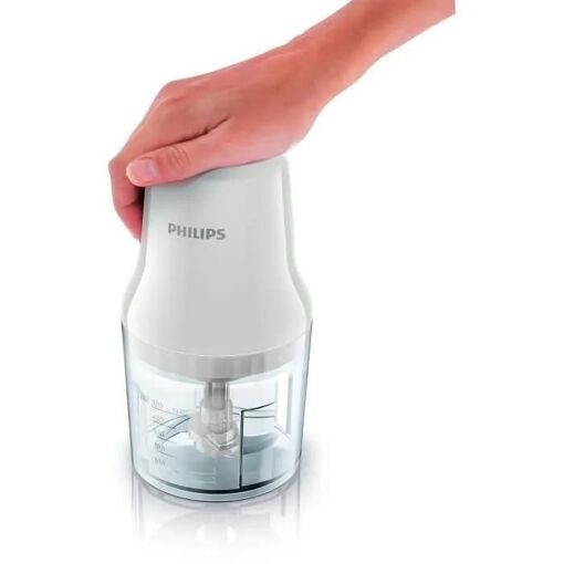 Philips Daily Collection HR1393 - Hachoir - 0.7 litres - 450 Watt - blanc - 4