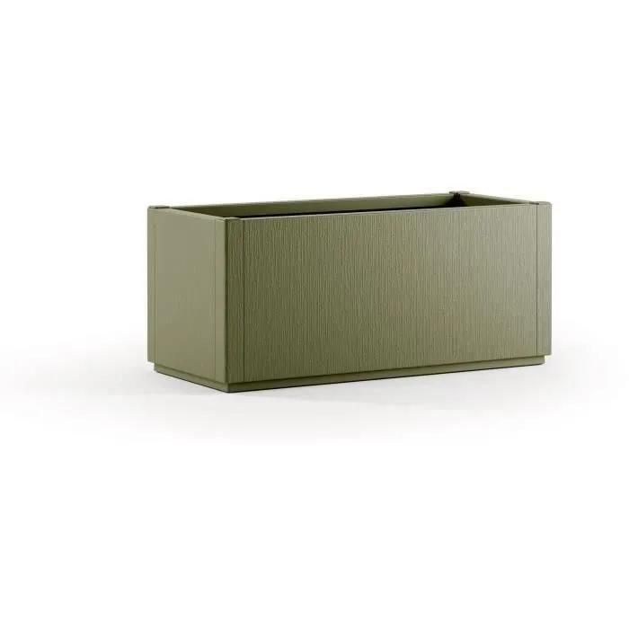 Bac A Fleur Ethica Rectangulaire 80 Cm Vert