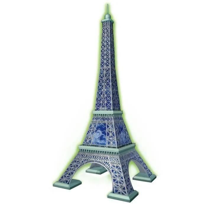 Ravensburger Puzzle 3d Tour Eiffel Phosphorescente 50 Ans - Des 10 Ans - 21... - 2