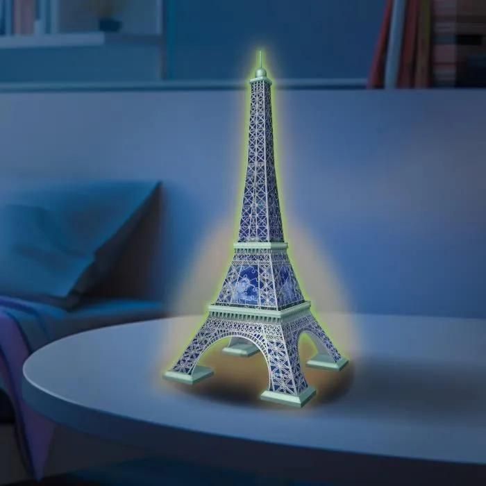 Ravensburger Puzzle 3d Tour Eiffel Phosphorescente 50 Ans - Des 10 Ans - 21... - 3