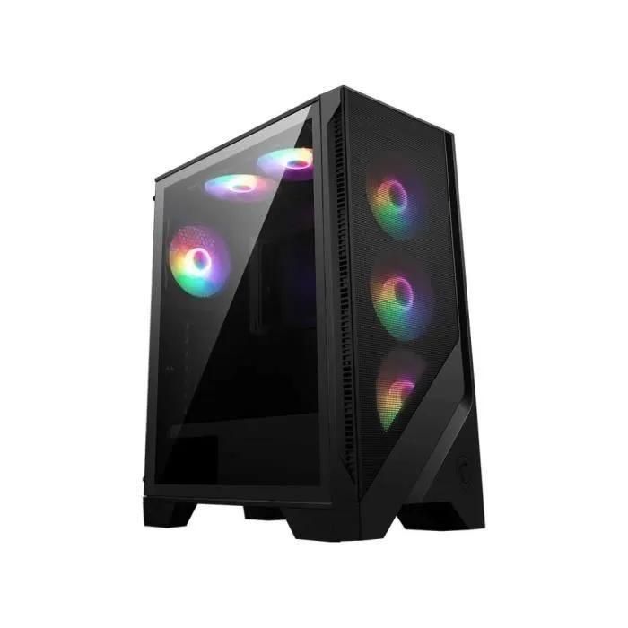 Boitier PC Moyen Tour ATX MSI Mag Forge 120A Airflow RGB avec panneau vitr�...