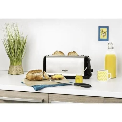 Moulinex Subito LS260800 - Grille-pain - 1 Emplacements - noir/inox bross� - 3