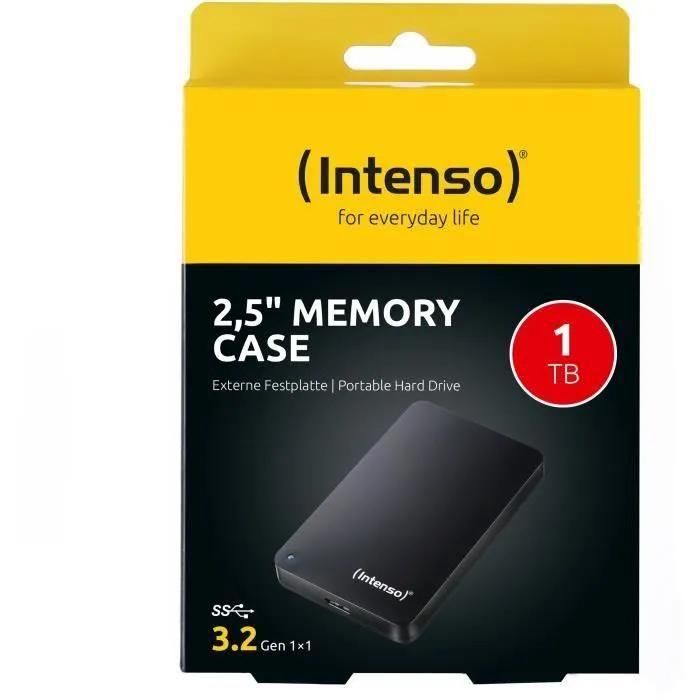 Intenso Memory Case - Disque dur - 1 To - externe (portable) - 2.5' - USB 3... - 5
