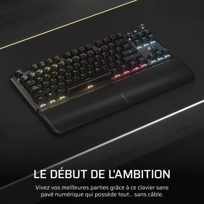 CORSAIR Gaming K70 Core TKL Wireless (Noir) - 2