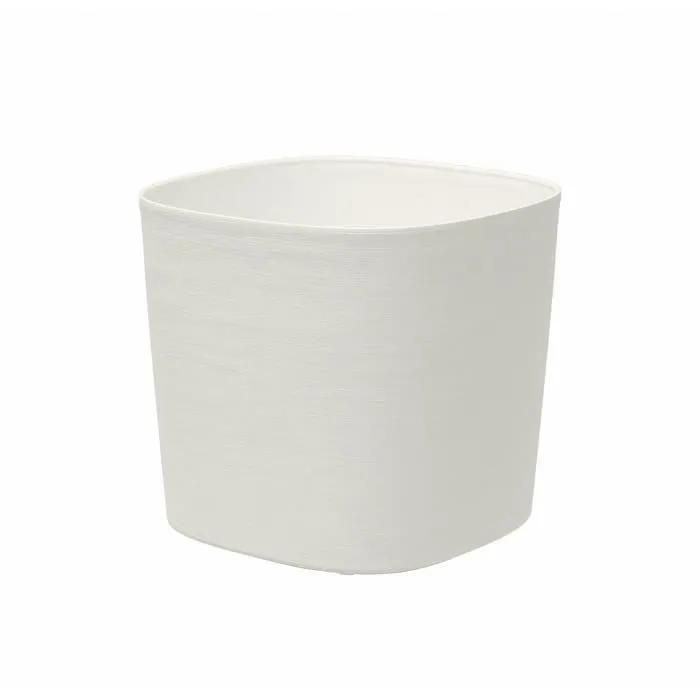 Pot Avec Rserve D'eau - Garden Id Respect - Blanc 30 X 30 Cm - 100% Dchet...