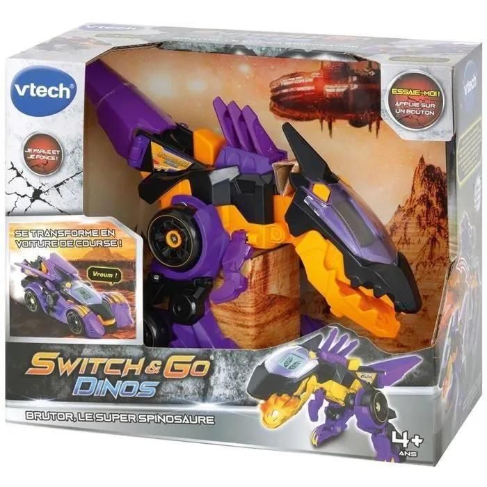 Vtech Switch & Go Dinos - Brutor, Le Super Spinosaure (Voiture De Course) - 6