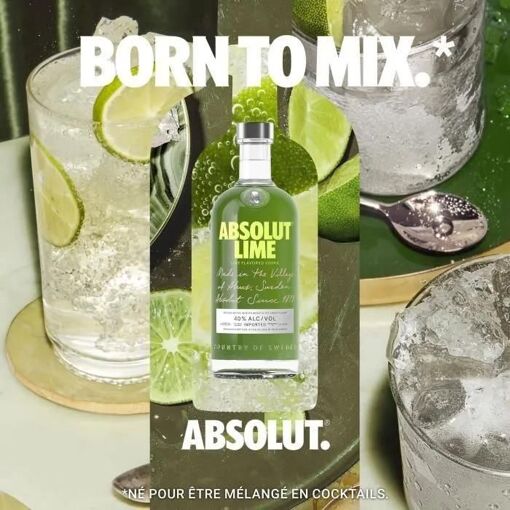 Absolut Lime - Vodka Aromatisee - 40 - 70 Cl - 4