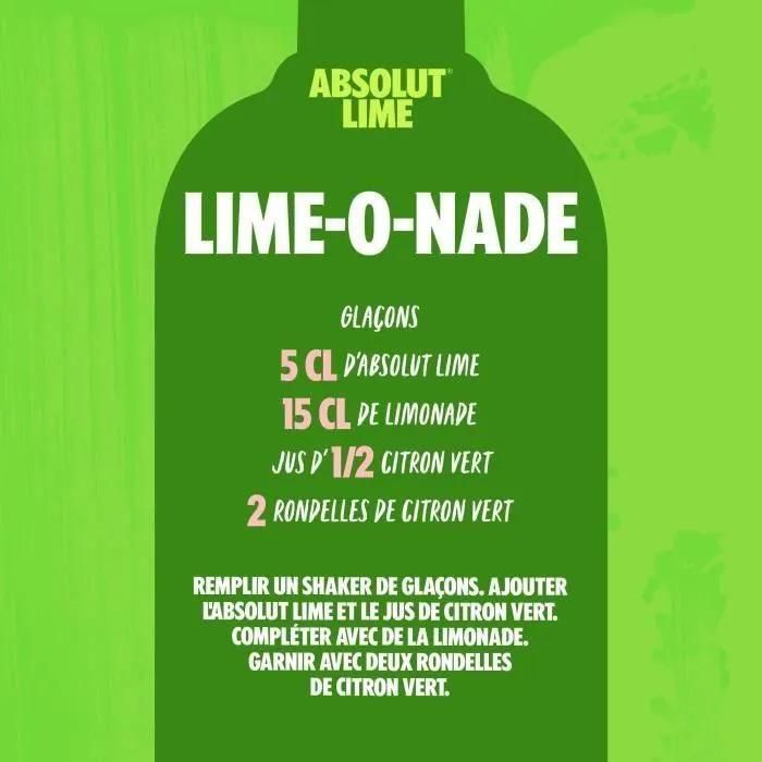 Absolut Lime - Vodka Aromatisee - 40 - 70 Cl - 5