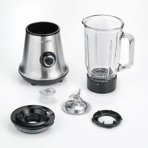 SEVERIN SM 3734 - Bol mixeur blender - 1 litre - 500 Watt - noir/inox bross... - 4