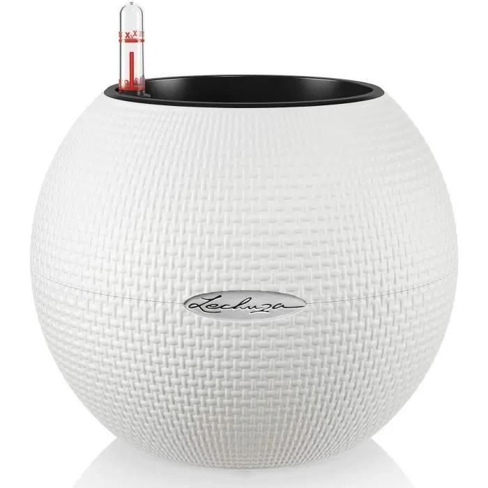 Lechuza Jardinire Puro Color 50 All-In-One Diamtre 50 Cm Blanc - 2