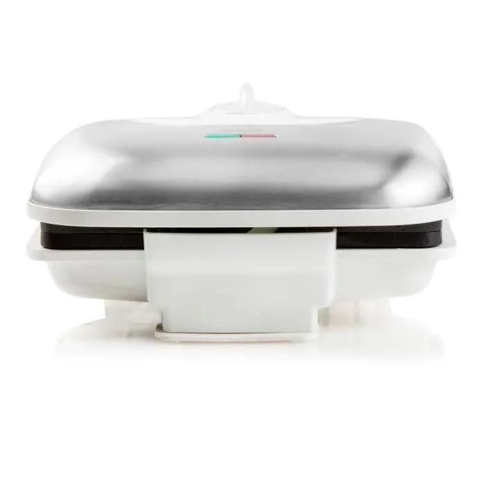 DOMO DO9222W - Gaufrier - 900 Watt - acier inoxydable - 2