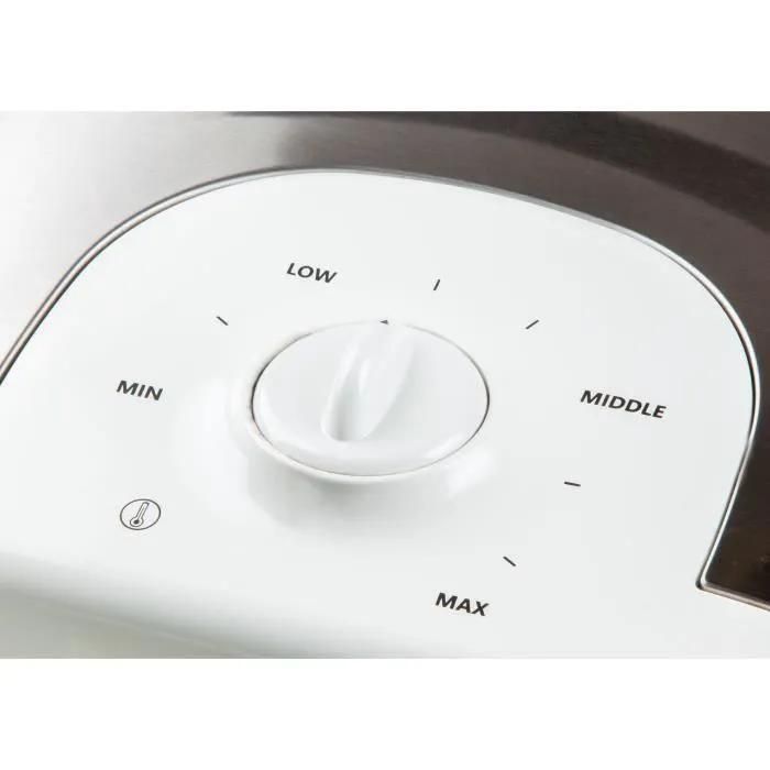 DOMO DO9222W - Gaufrier - 900 Watt - acier inoxydable - 3
