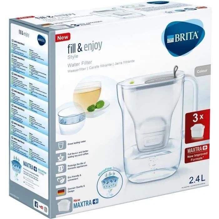 Carafe Filtrante Brita Style Graphite + 3 Cartouches Maxtra+ - 2