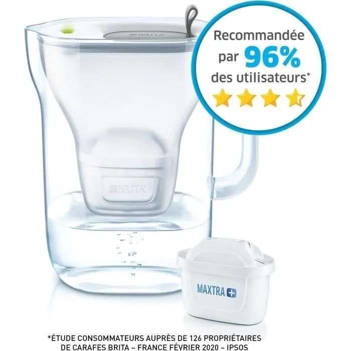Carafe Filtrante Brita Style Graphite + 3 Cartouches Maxtra+ - 3