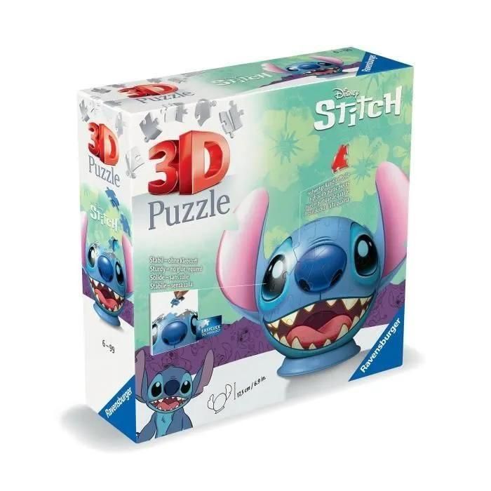 Puzzle Puzzle 3d Ball 72 P - Disney Stitch - 4