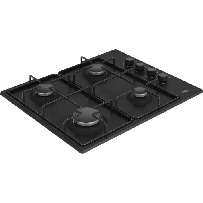 Beko HIGG64123SB Table de cuisson au gaz Noir - 4 foyers - 2
