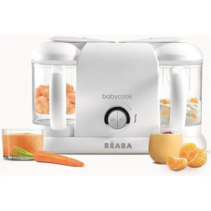 Babycook Duo - Robot Mixeur Cuiseur Vapeur Pour B�b�s - 2.2 Litres - Argent...
