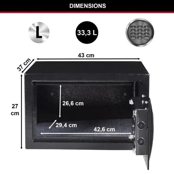 MASTER LOCK Coffre-fort de s�curit� a combinaison �lectronique programmable... - 5
