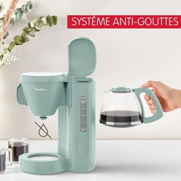 MOULINEX Cafetiere filtre 1.25L, Rservoir frontal, Porte-filtre pivotant, ... - 5