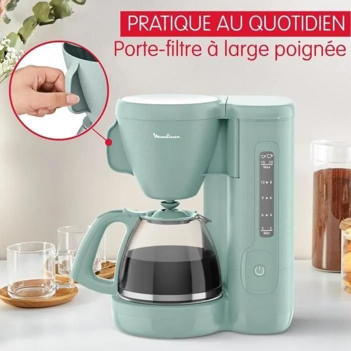 MOULINEX Cafetiere filtre 1.25L, Rservoir frontal, Porte-filtre pivotant, ... - 6