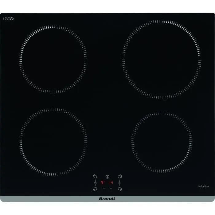 Brandt BPI6464B Table de cuisson � induction Noir - 4 foyers - 2