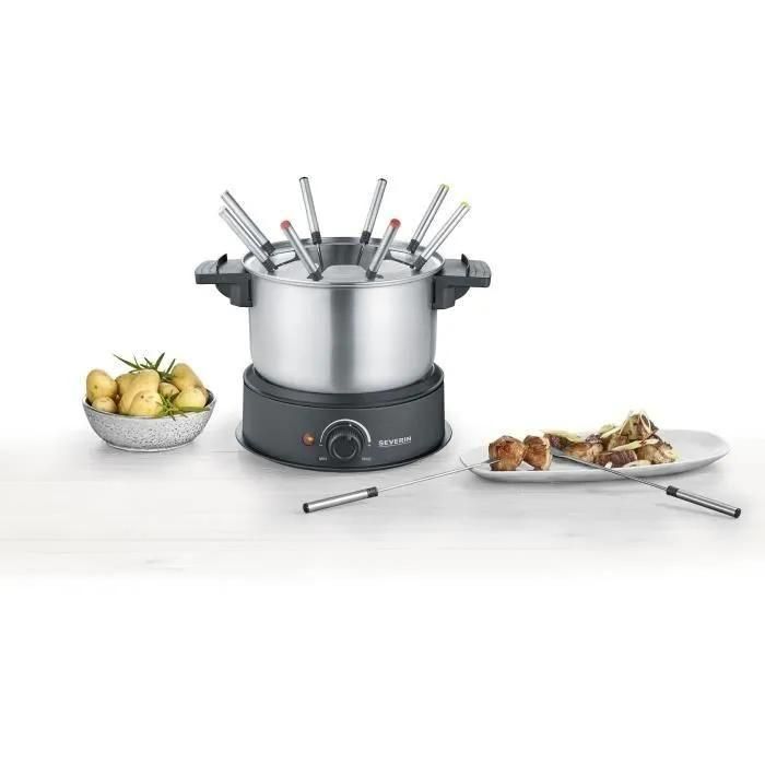 SEVERIN FO 2473 - Fondue - 1.4 litres - 1500 Watt - noir/inox - 4