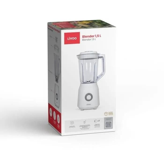 Blender 1,5 L Blanc - 5