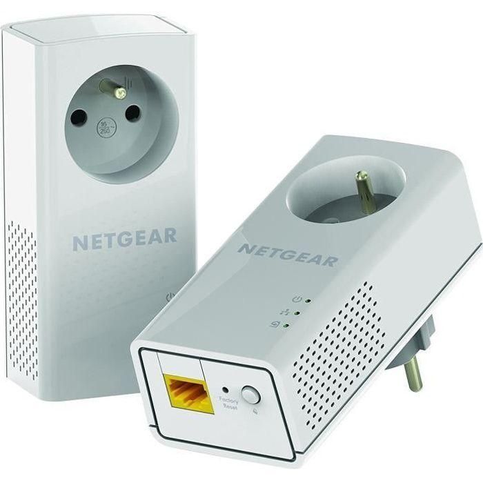 NETGEAR Powerline 2000 + Extra Outlet - Adaptateur CPL 1GbE, HomePlug AV (H...